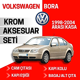 Volkswagen Bora Avantajlı Krom Set 1998-2004 Arası -4Ürün- Paslanmaz Çelik