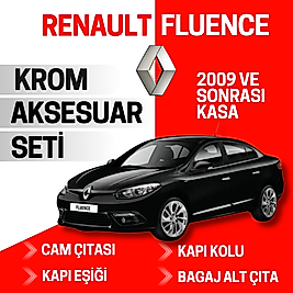 Renault Fluence Avantajlı Krom Set 2010 Ve Sonrası -4Ürün- Paslanmaz Çelik