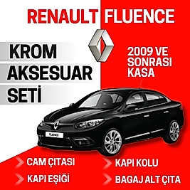 Renault Fluence Avantajlı Krom Set 2010 Ve Sonrası -4Ürün- Paslanmaz Çelik