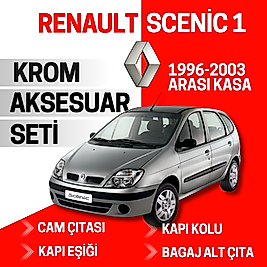 Renault Scenic 1 Avantajlı Krom Set 1996-2003 Arası -4Ürün- Paslanmaz Çelik