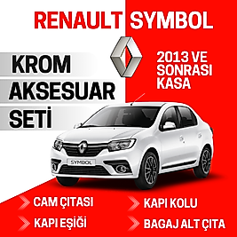 Renault Symbol Avantajlı Krom Set 2013 Ve Sonrası -4Ürün- Paslanmaz Çelik