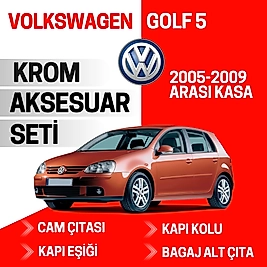 Volkswagen Golf 5 Avantajlı Krom Set 2005-2009 Arası -4Ürün- Paslanmaz Çelik