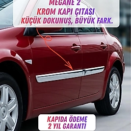 Megane 2 Yan Kapı Çıtası 4 Parça Paslanmaz Çelik