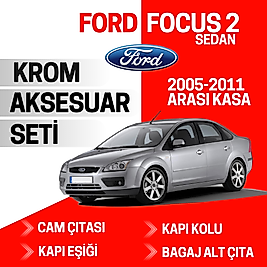 Focus 2 SD Avantajlı Krom Set 2005-2011 Arası -4Ürün- Paslanmaz Çelik