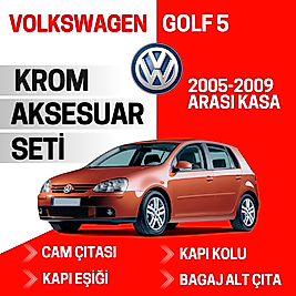 Volkswagen Golf 5 Avantajlı Krom Set 2005-2009 Arası -4Ürün- Paslanmaz Çelik